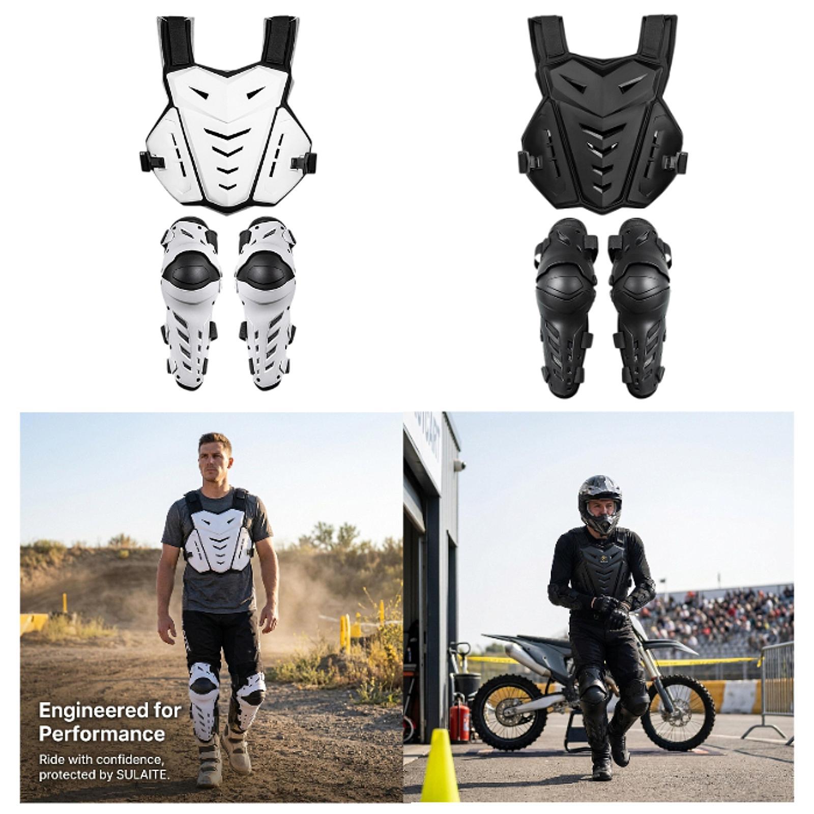Motorcycle Gear For Woman - Ergonomic Chest Protector Knee Pads Motorcycle